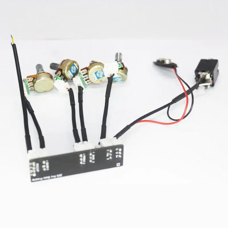 Built-in active circuit 2-stage EQ front panel for P bass repair and modification