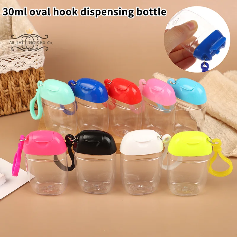 30ML Mini Soap Dispenser Container Portable Refillable Bottles With Hook Hand Sanitizer Alcohol Cosmetics Container Outdoor