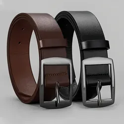 1pcs Men's Casual PU Leather Belt with Fashion Alloy Square Buckle for Daily Wear,Leisure Activities Multiple colors to choose