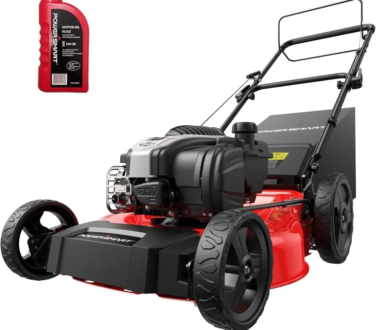 

Customizable 21-Inch Gas Lawn Mower with B&S Engine, 3-in-1 (Bag/Mulch/Rear Discharge), Self-Propelled, 6 Cutting Hei