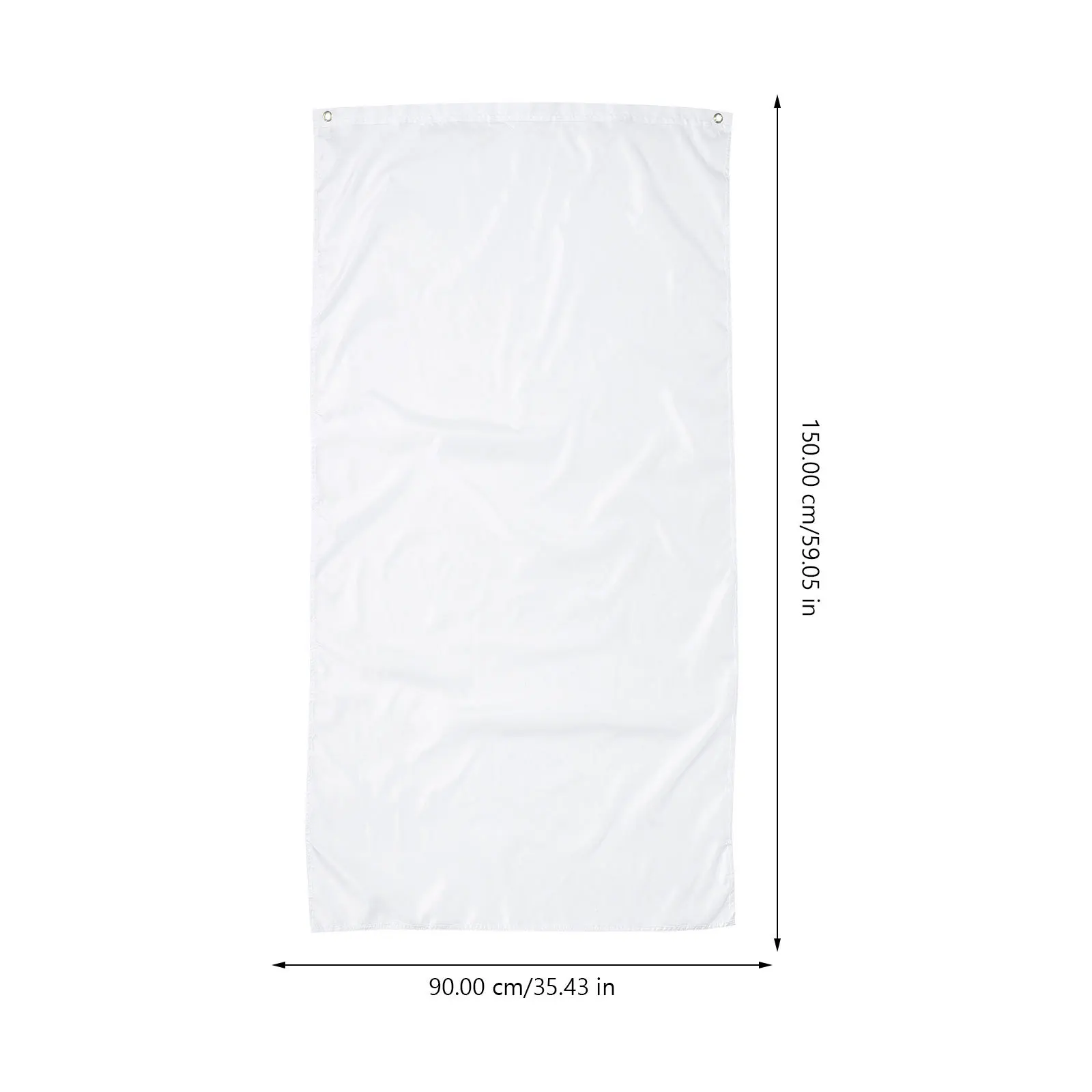 1 bandiera vuota da 90x150 cm per personalizzazione fai-da-te, materiale resistente, decorazione portatile leggera per feste, festival, sfilate