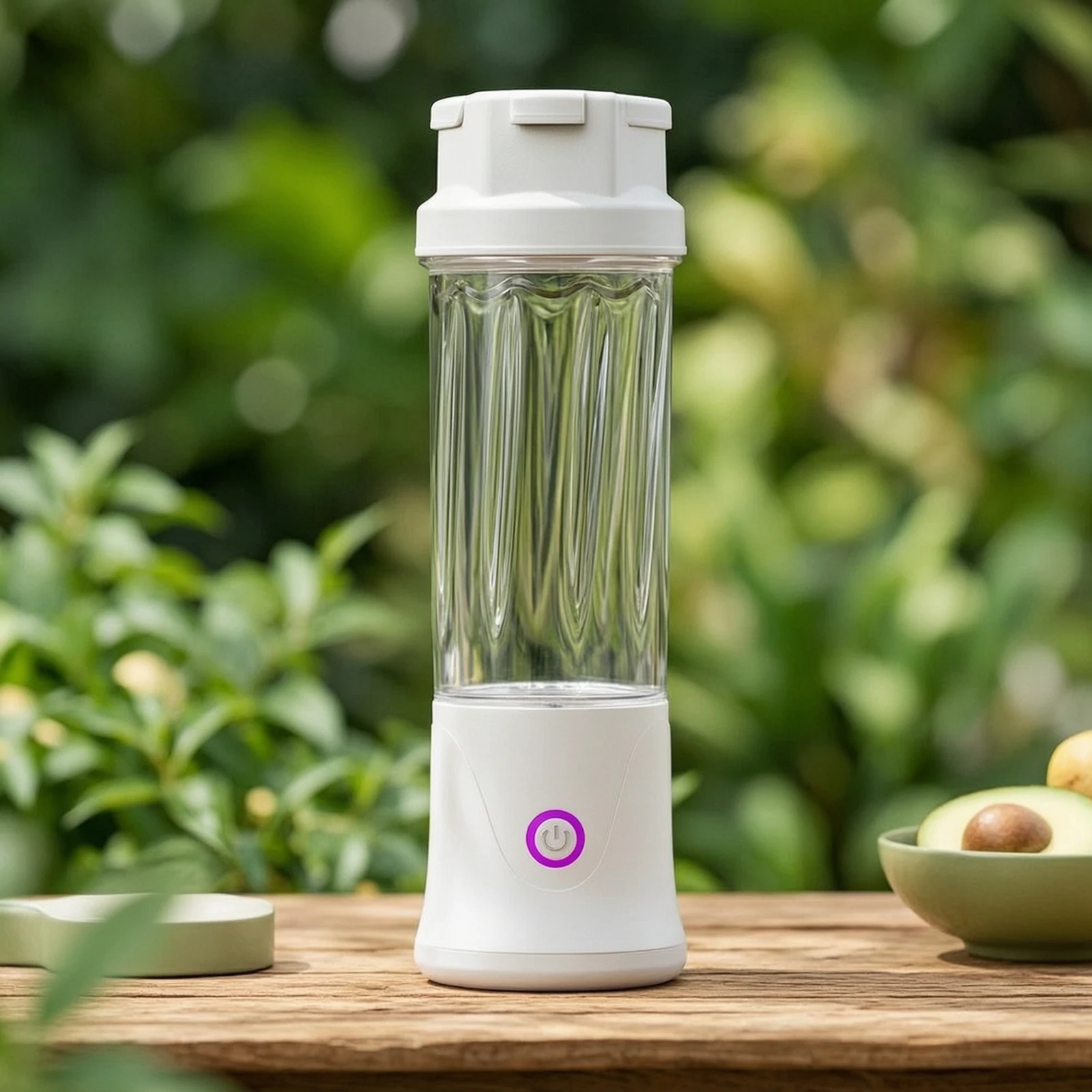 Portable Juicer Cup Rechargeable Cordless Juicer Cup Blender with Stainless Steel Blade Compact for Office Workers, Travel, Gym