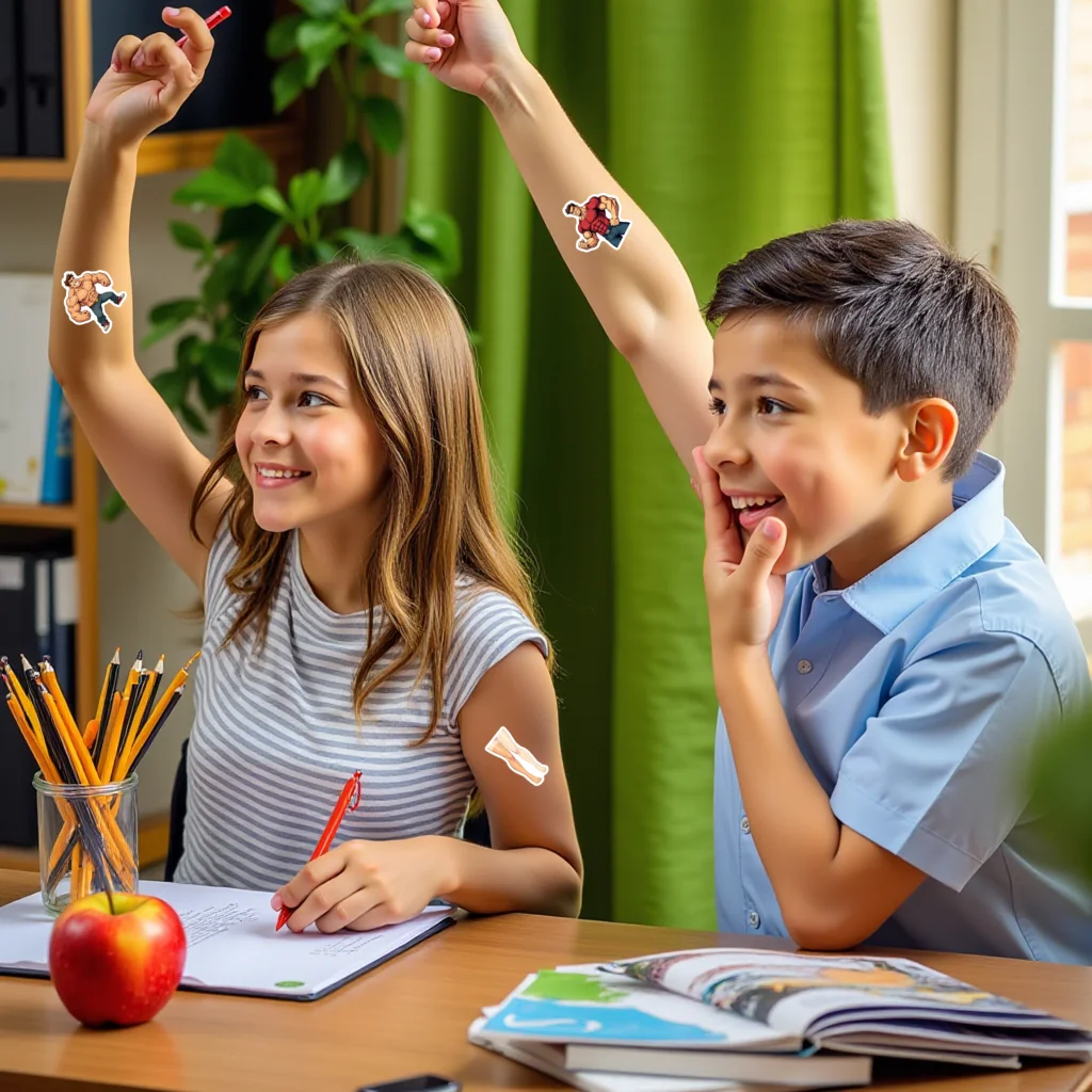 35pcs-70pcs Decals Power Muscle Men Stickers Cartoon Stickers Character Stickers For Car Sticker Suitcase Phone