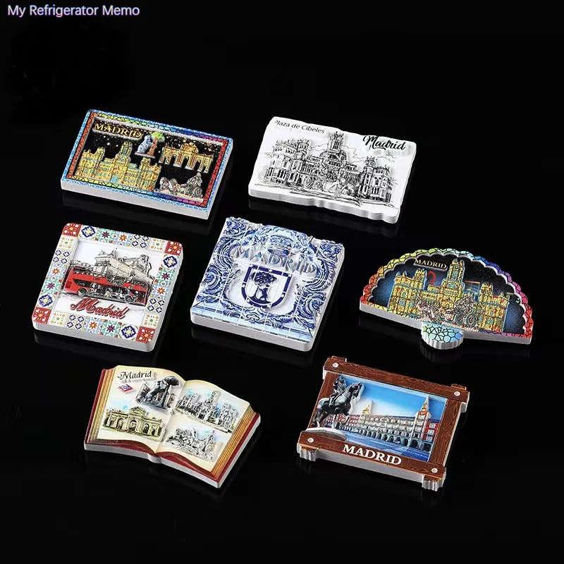 Refrigerators Magnet Spain Madrid Creative Souvenirs Fridge Magnet Magnetic Refrigerator Magnet Sticker Home Decoration