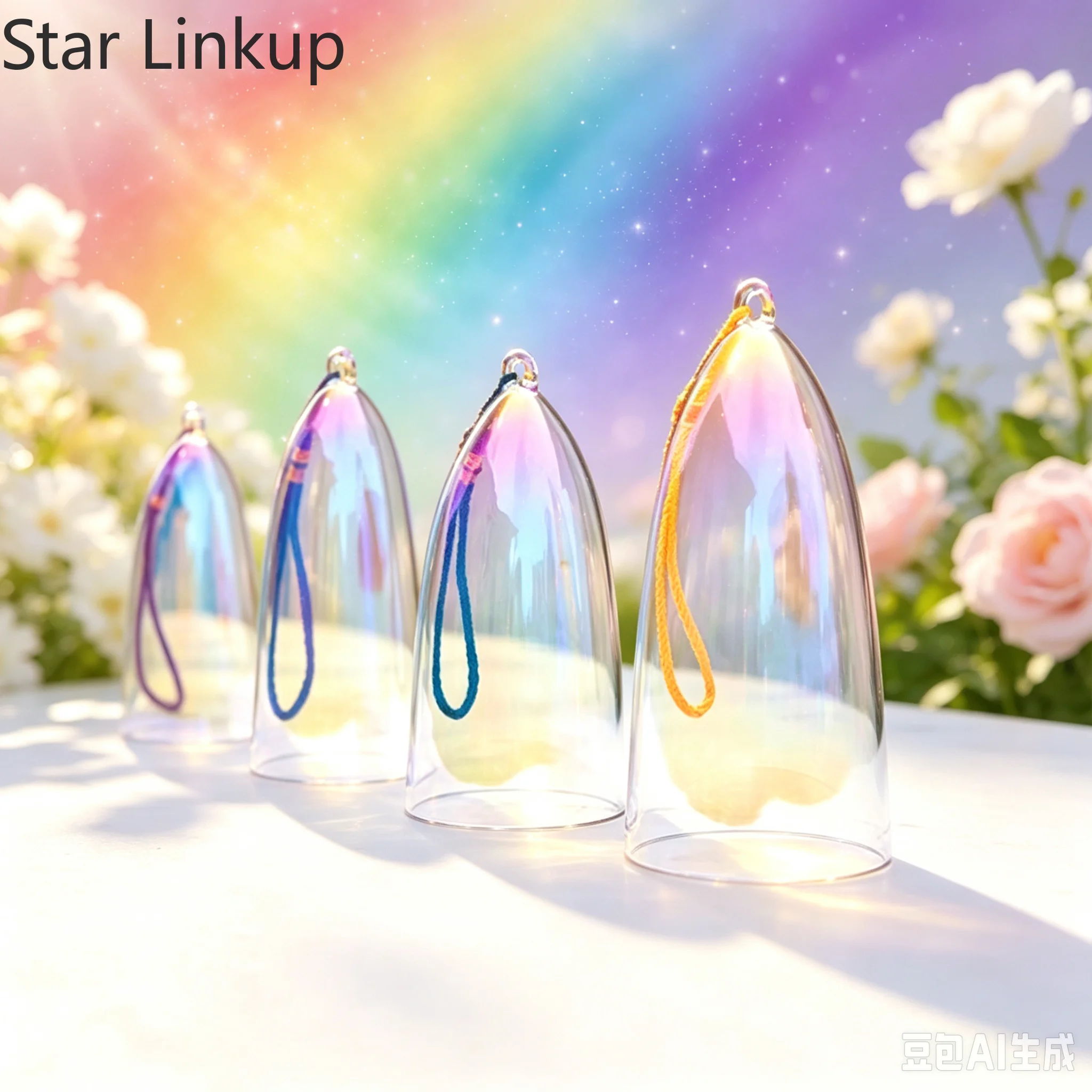 Star Linkup Multi-Colored Quartz Sound Bell Bowl, Premium Handmade Percussion Instrument, Produces soothing resonant tones to aid yoga mindfulness, spiritual meditation and holistic sound healing treatment