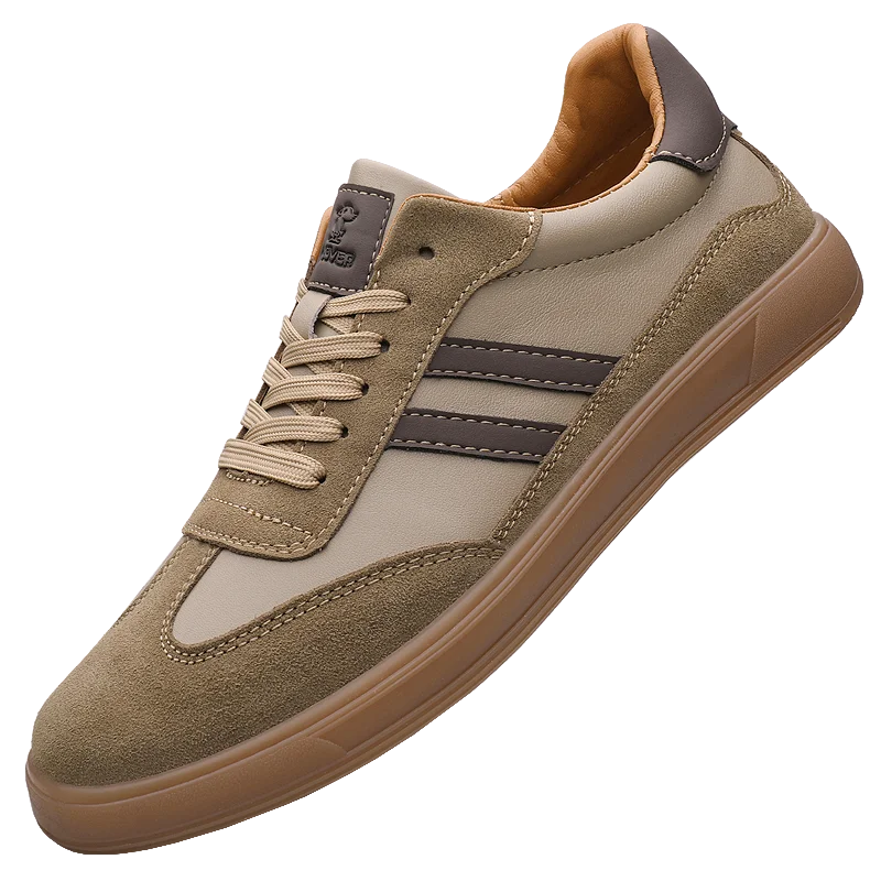 

High Quality Leather Sneakers Men Trainers Classic Casual Sports Shoes Man Flat Sneakers Outdoor Non-slip Men's Skateboard Shoes