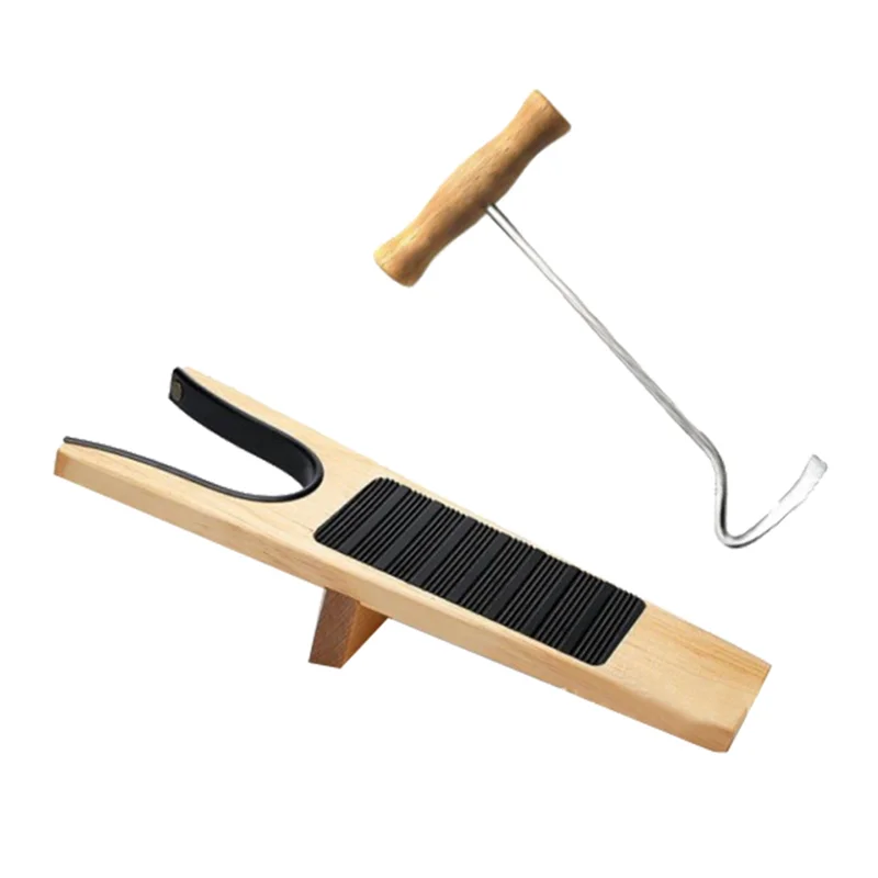 

A95I-Boot Puller Boot Jack Wooden Boot Remover No Bending Stable Tools Boot Remover For Effortless Boot Pulling, Boot Hooks