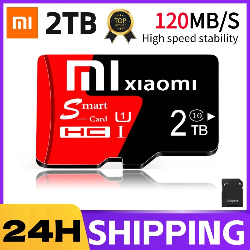 Xiaomi Micro TF SD Card High Speed 2TB Memory Card 1TB 512GB 256GB TF Flash Card 128GB sd카드 For Phone Camera With Free Adapter