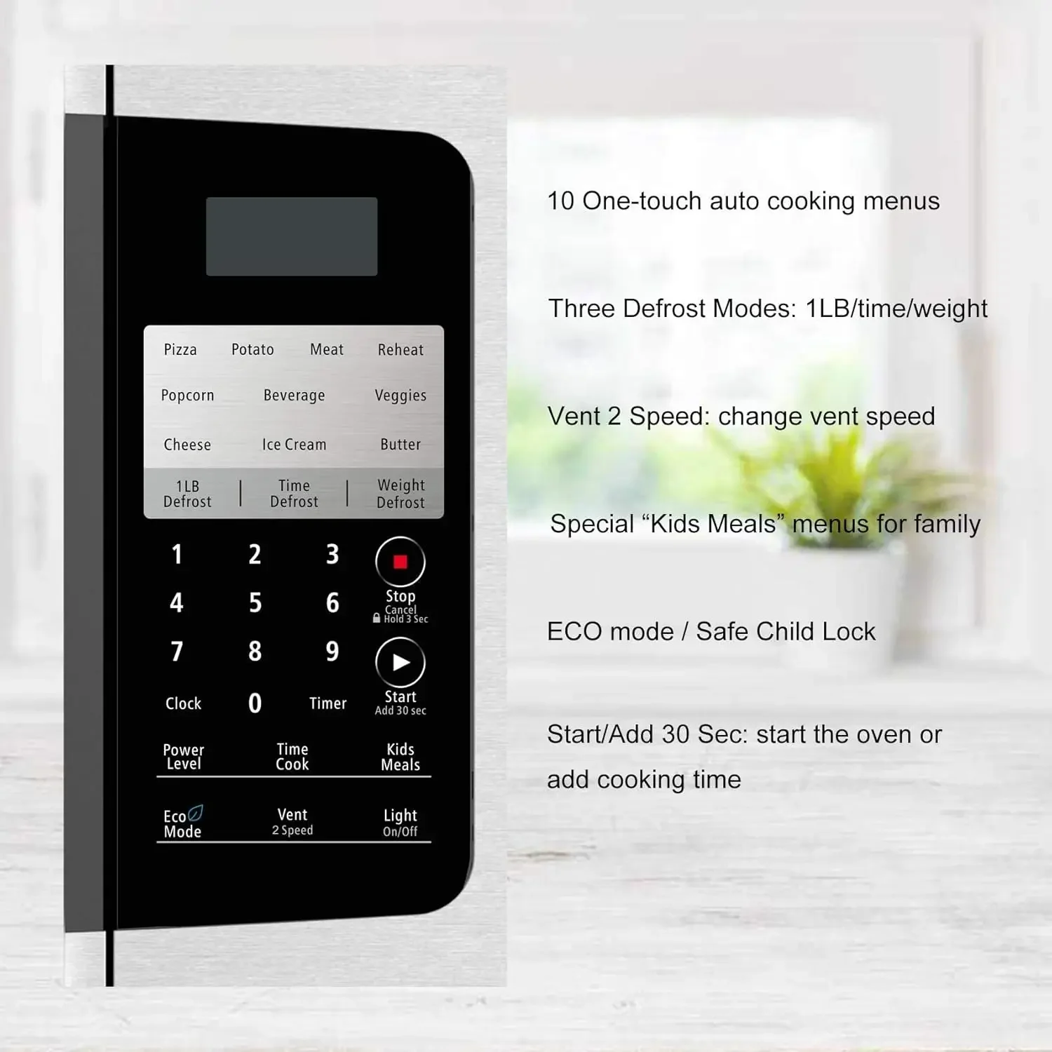 The Range Microwave Oven with Vent, 1.7 Cu. Ft 30 Inch 1000W Over the Stove Microwave with Exhaust Fan, Stainless Ste