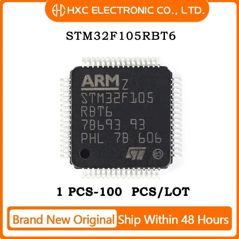 

5PCS/10PCS/50PCS/100PCS STM32F105RBT6 LQFP64 Brand New Original Microcontroller IC chip