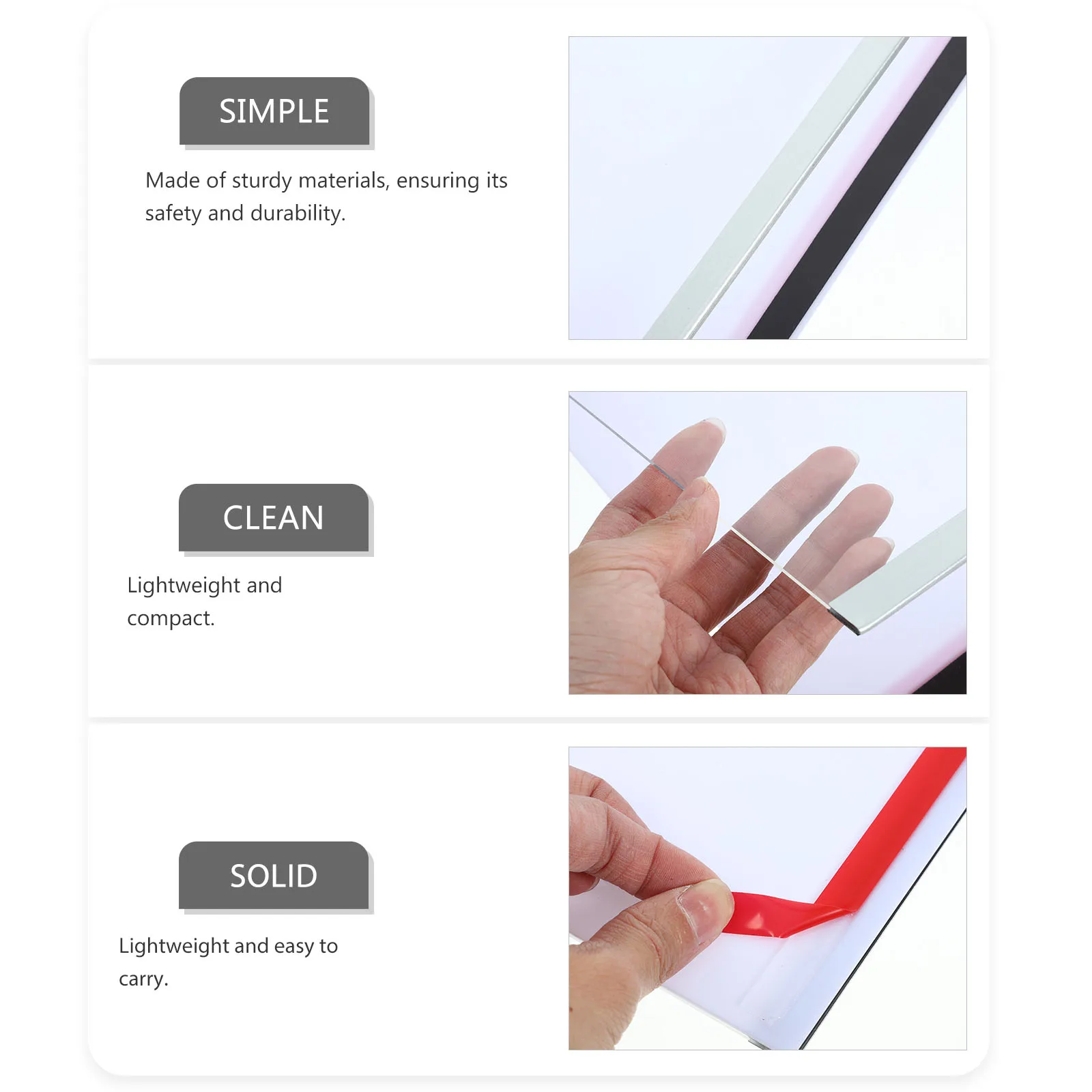 

Magnetic Display A4 Silver Sturdy Acrylic Material Poster Frame for Diploma Certificate Document Storage Wall Photo Frame
