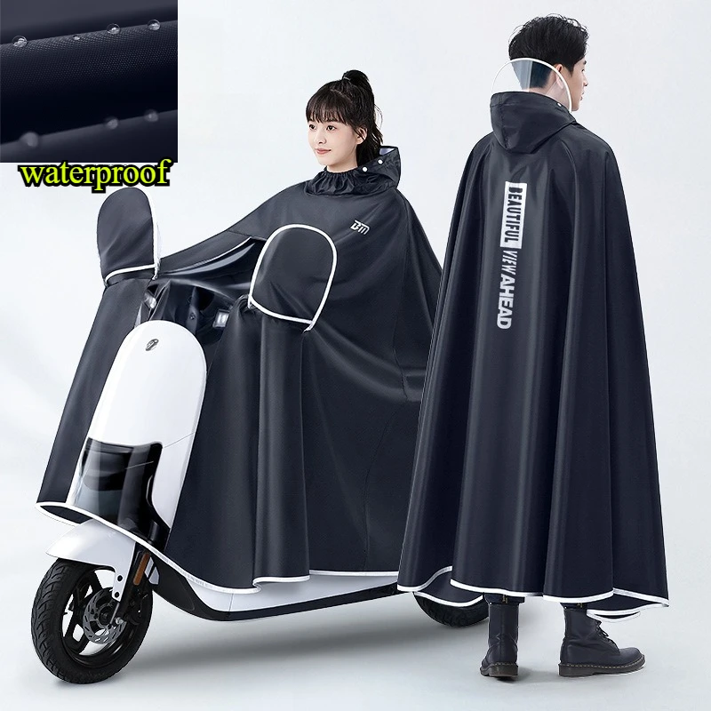 

Мотоциклетное пончо-дождевик Оксфорд, утолщенный длинный мотоциклетный плащ для взрослых, дождевик для скалолазания на открытом воздухе, дождевик