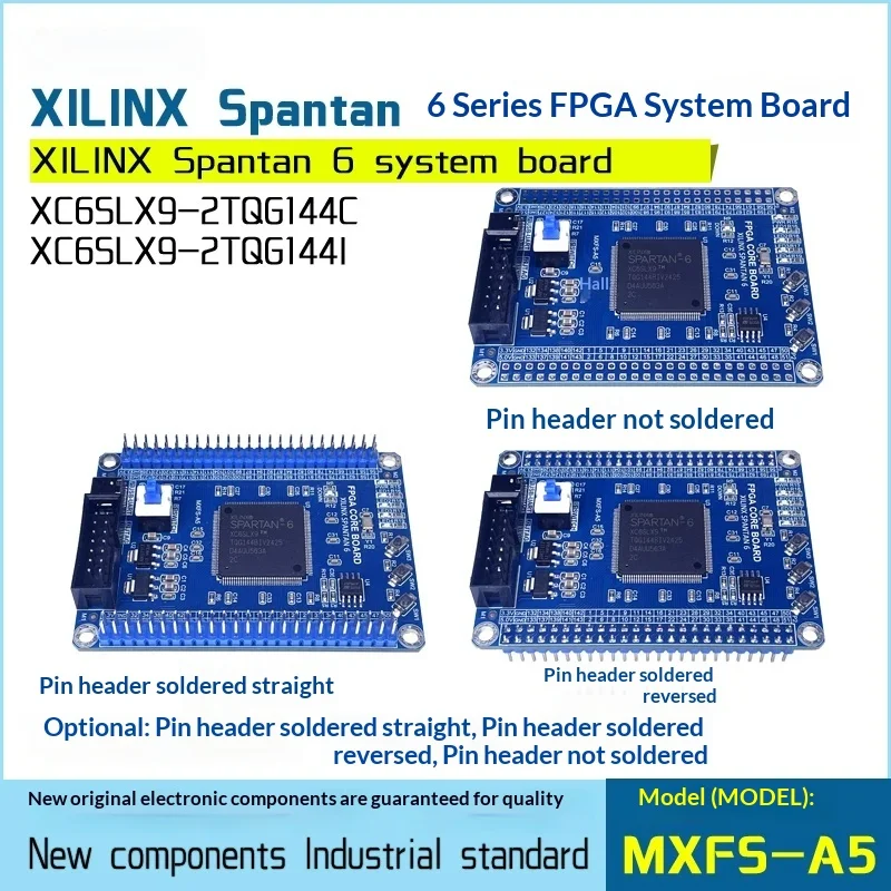 xilinx spartan6 xc6slx9-2tqg144c fpga core board development board system board programmable logic module