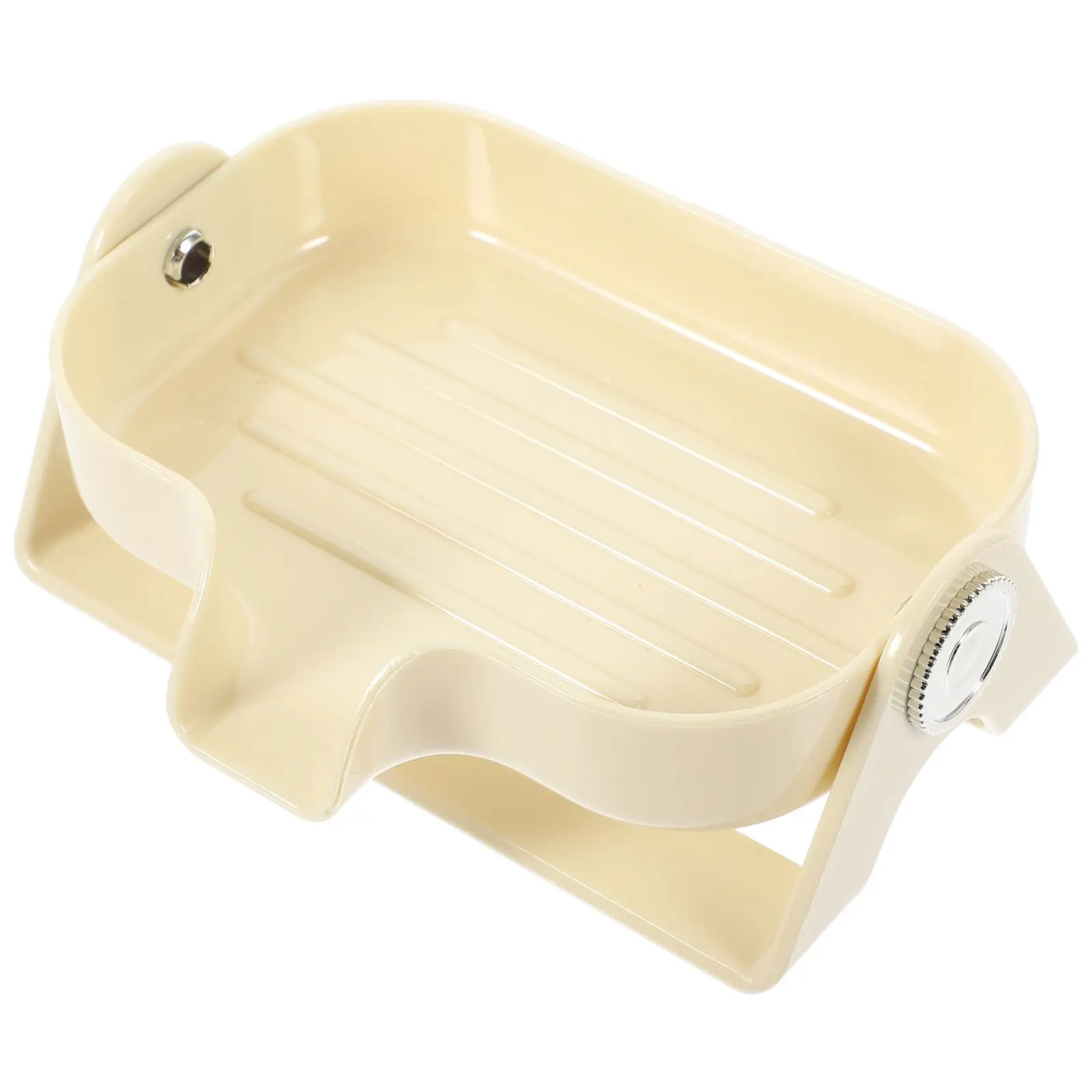 

Self Draining Soap Dish Portable Bathroom Holder Container Non Slip Waterproof Kitchen Sponge Rack White Color Home