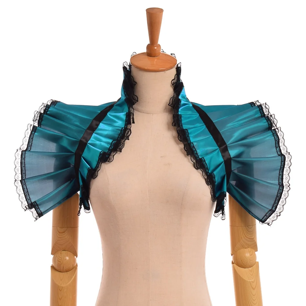 Victoriano encogimiento de hombros chal Bolero Collar Steampunk pirata Cosplay Mardi Gras accesorios de disfraz