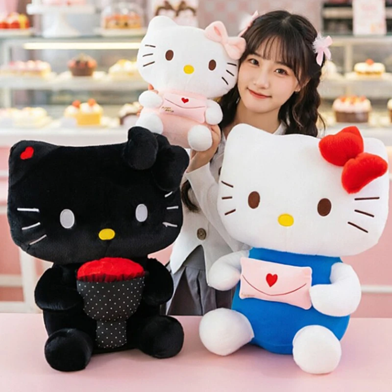 

30cm New Sanrio Hello Kitty Anime Hello Kitty Stuffed Toys Plushier Soft Pillow Birthday Gifts For Girls Hello Kitty Plush Dolls