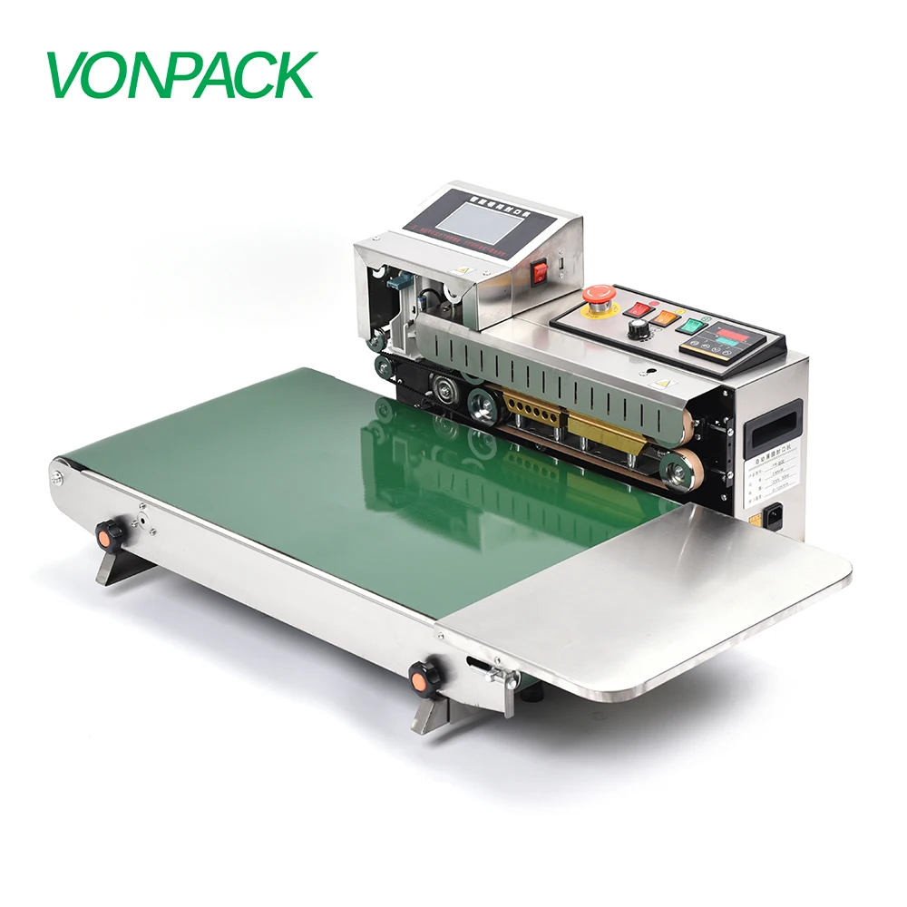 FR-1600 Wider Stainless Steel Automatic Horizontal Plastic Film Bags  Continuous Band Sealer Machine