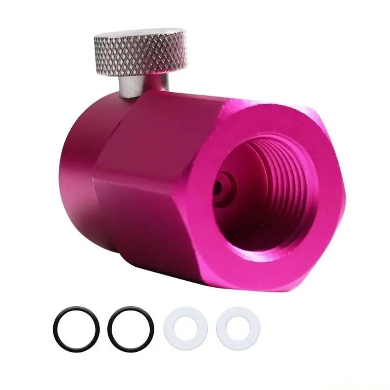 D0AB Quick CO2 Refill Adapter Homemade Beer Barrels Regulator Leakproof CO2 Sodas Water Adapter Converter Enduring