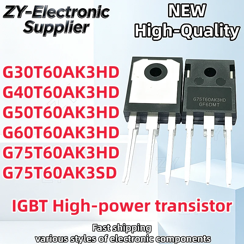 【5/10PCS】IGBT Original G30T60AK3HD G40T60AK3HD G50T60AK3HD G60T60AK3HD G75T60AK3HD G75T60AK3SD TO-247 Best Quality In Stock
