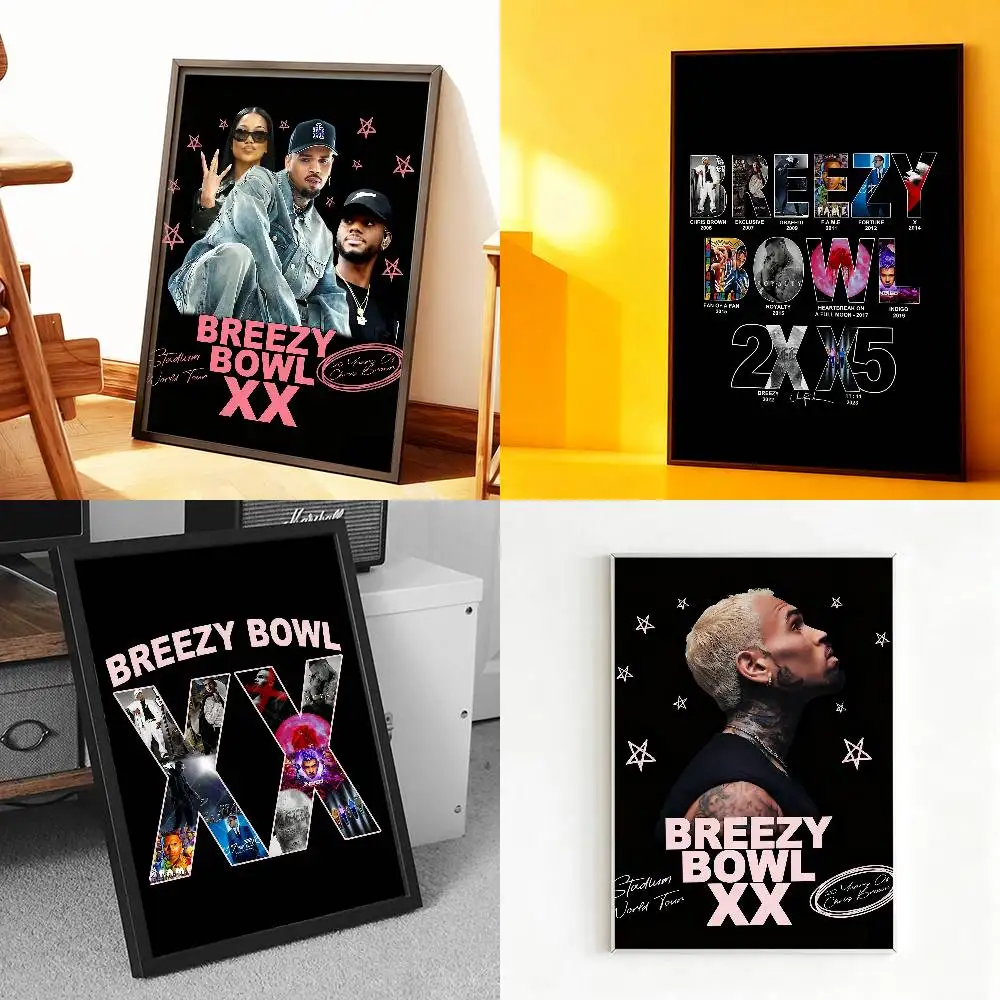 

Breezy Bowl XX C-Chris B-Brown Poster Prints Wall Art Painting Picture Gift Living Room Bar Restaurant Dec Sticker Large