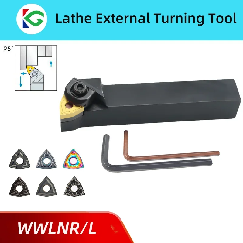External Turning Tool Holder Cnc Ferramentas de Corte para Wnmg Carbide Inserts Wwlnr2023 1616 Torno Bar Wwlnr2525 Wwlnr3232