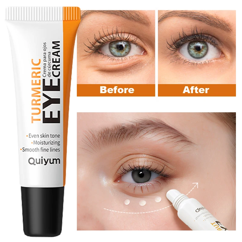 

Anti-Wrinkle Anti-aging Turmeric Eye Cream Fades Dark Circles Fine Lines Remove Eye Bags Puffiness Firming Brightening Eye Care