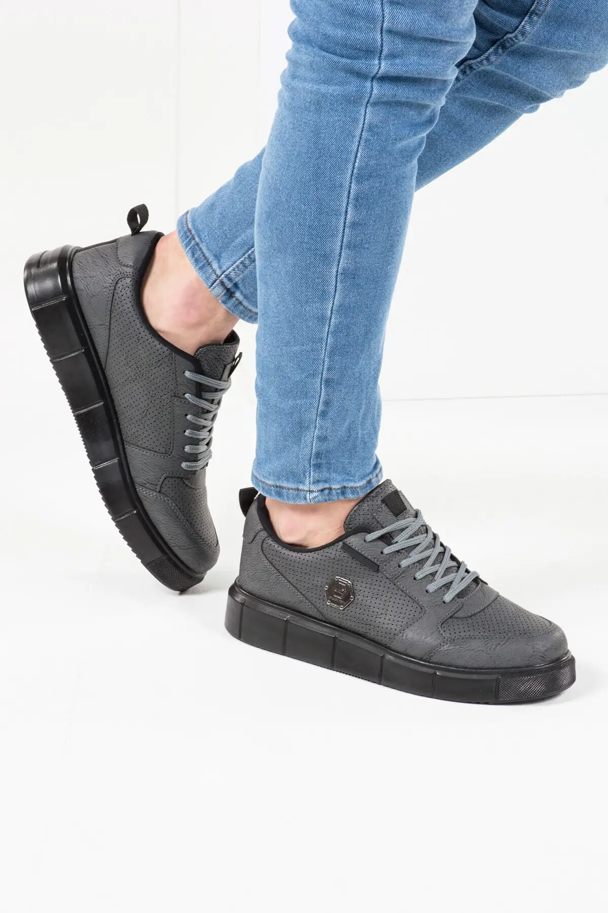 134 Gerookte Zwarte Tan Mannen Casual Schoenen Stijlvolle Comfortabele Opzichtige Comfortabele Mode Opmerkelijk