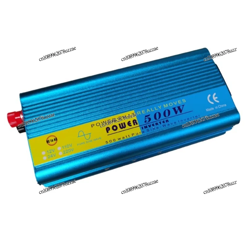 500W Pure Sine Wave Inverter 12V/24V To 220V Power Converter with USB Port