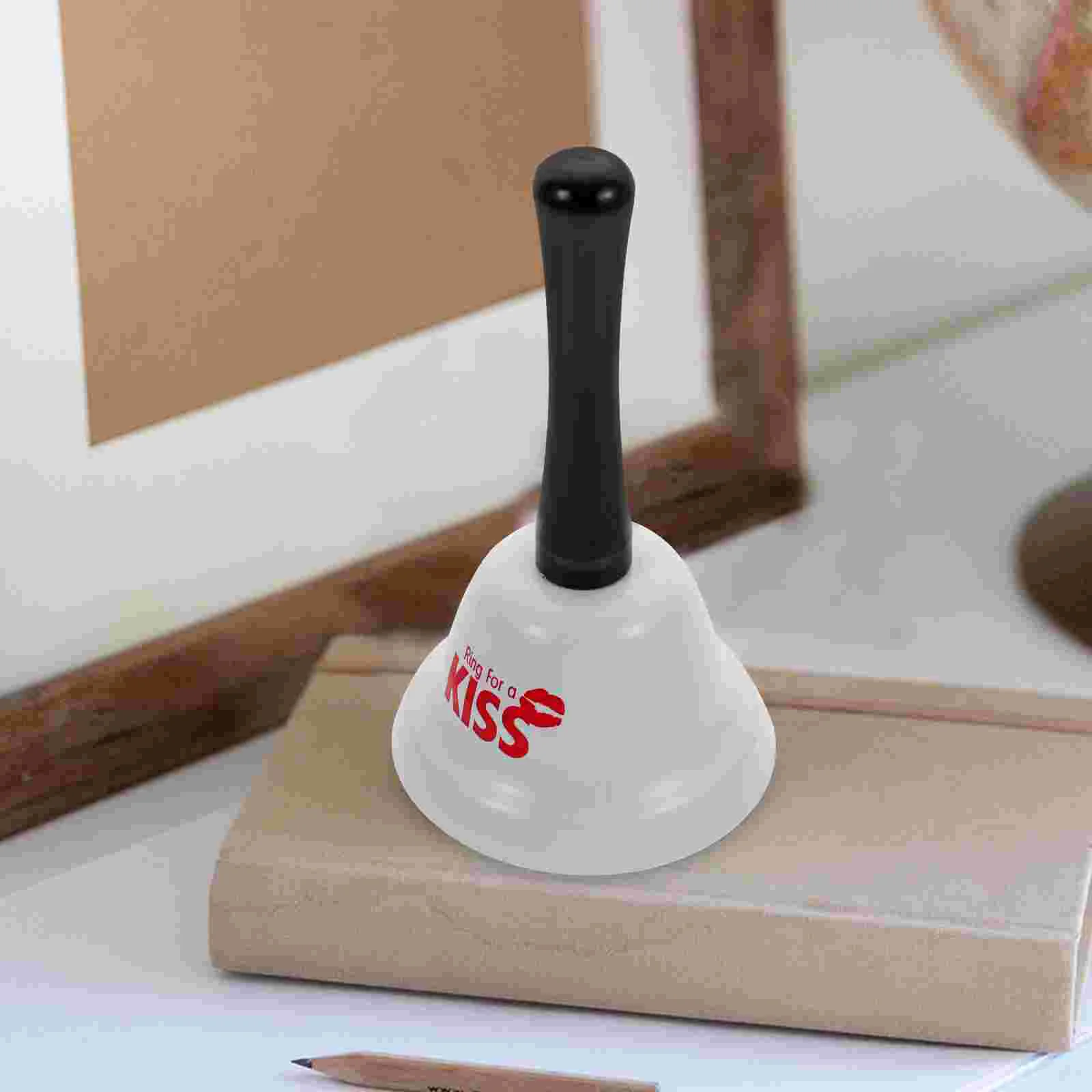 Memorial Hand Bell Ring for Kiss Wedding Supplies Call Dinner White Service Desk Child