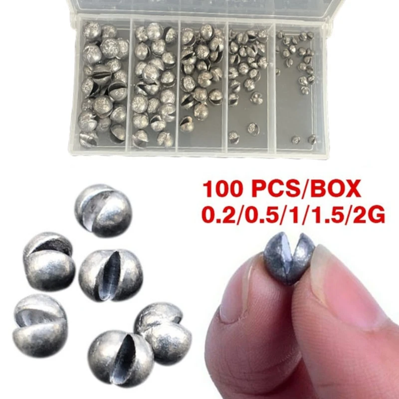 Delysia King  100 pcs/box Bite lead Fishing gear accessories