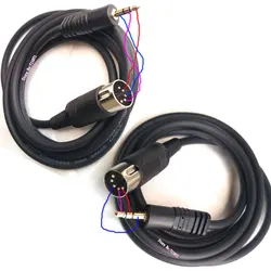 A B Type Stereo TRS 3.5 Male to 5P 5Pin DIN Male Audio Cable Line 5Pin DIN MIDI male to TRS 3.5mm Male Adapter Wire Cord 3.5 Din