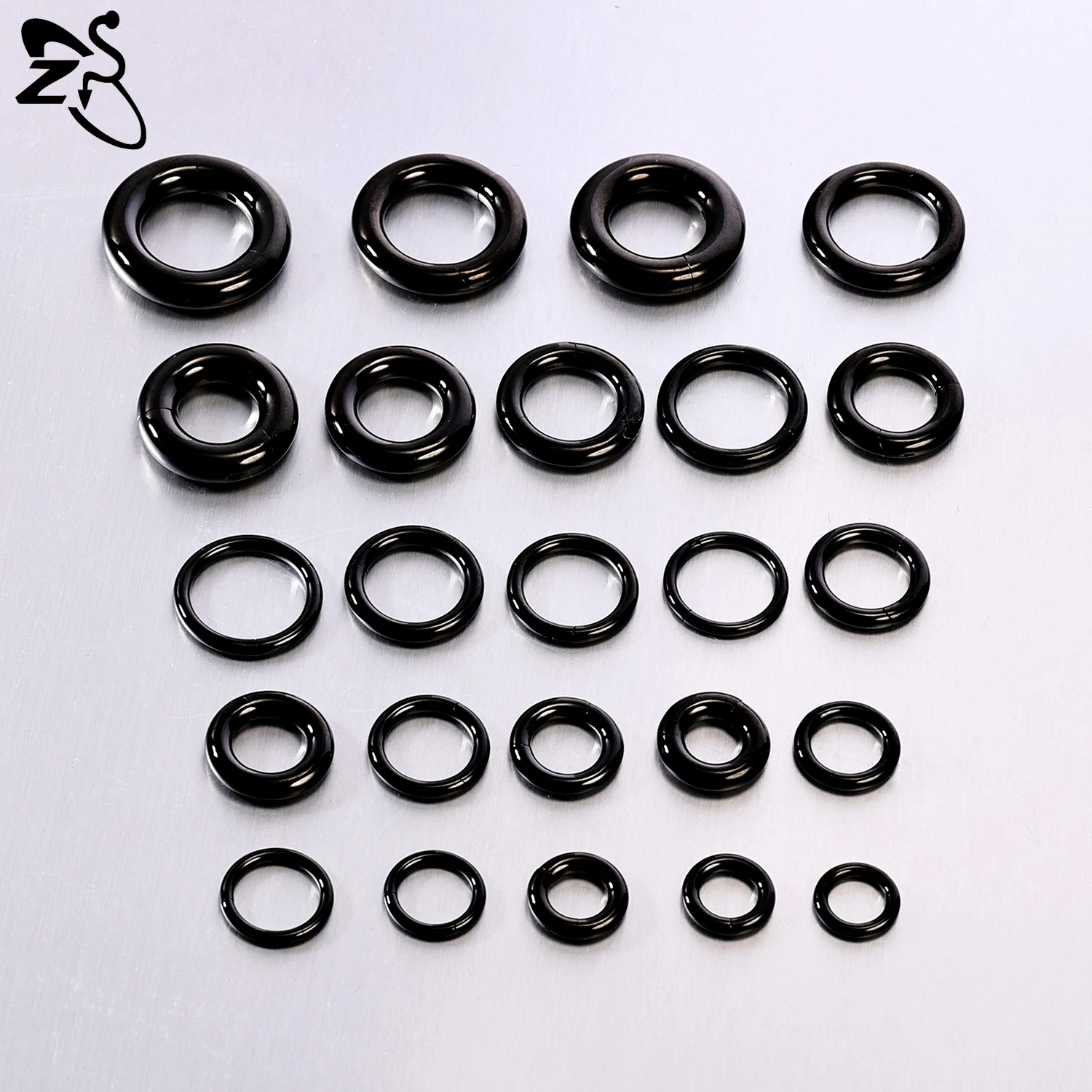 ZS 1PC 2/4/6/8/10/12G Edelstahl Hoop Ohrring Punk Große Größe Ohr Messgeräte Ohr Expander Nasenloch Knorpel Piercings Schmuck – Detail 5