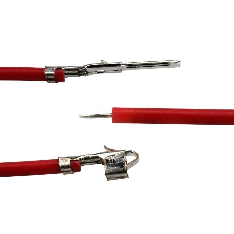 10 قطعة SM2.54 خط طرفي لقابس الهواء خط اتصال طرفي للذكور والإناث 22awg خط إلكتروني ملون