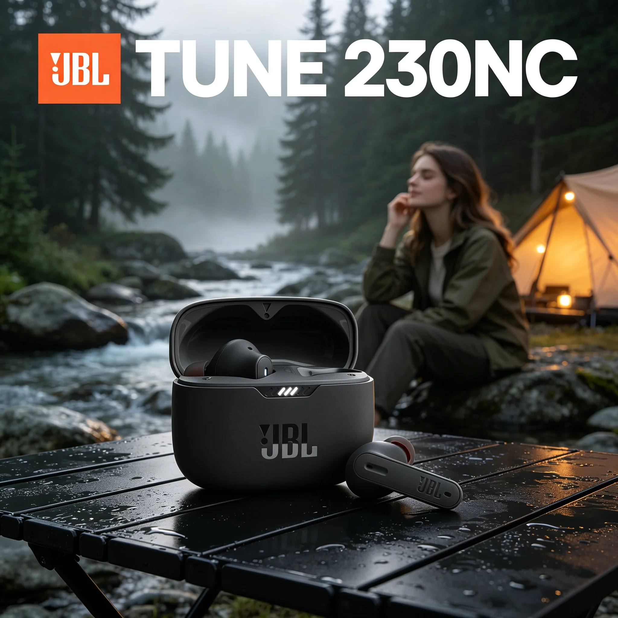 JBL Tune 230NC ANC In Ear Headphones 40 Hours Playback Fast Charging Ergonomic Design for Travel & Running