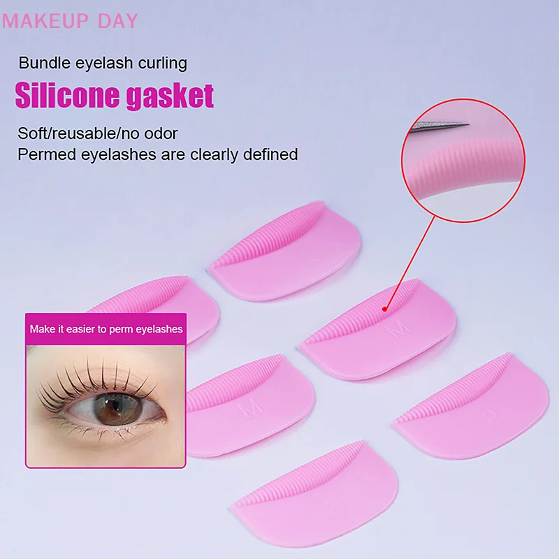 Silicone Eyelash Perming Curler Lift Pads, Eyelash Pads, RodsLash Lift, Maquiagem Beauty Tool, Extensões Acessórios, 3 Tamanhos, 10Pcs 