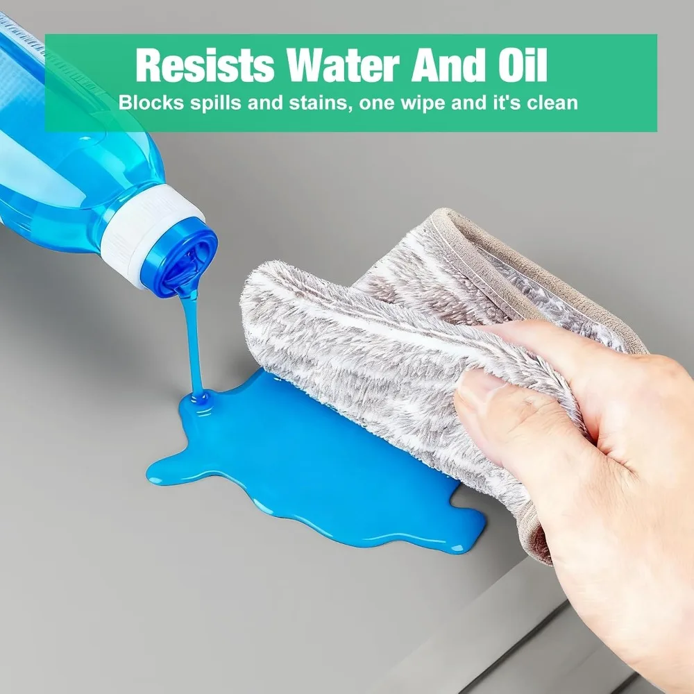 Waterproof Under Sink Mat 22"x19" - Silicone Cabinet Protector with Raised Edge, Leak Tray, Pet Feeding Mat, Gray view 3