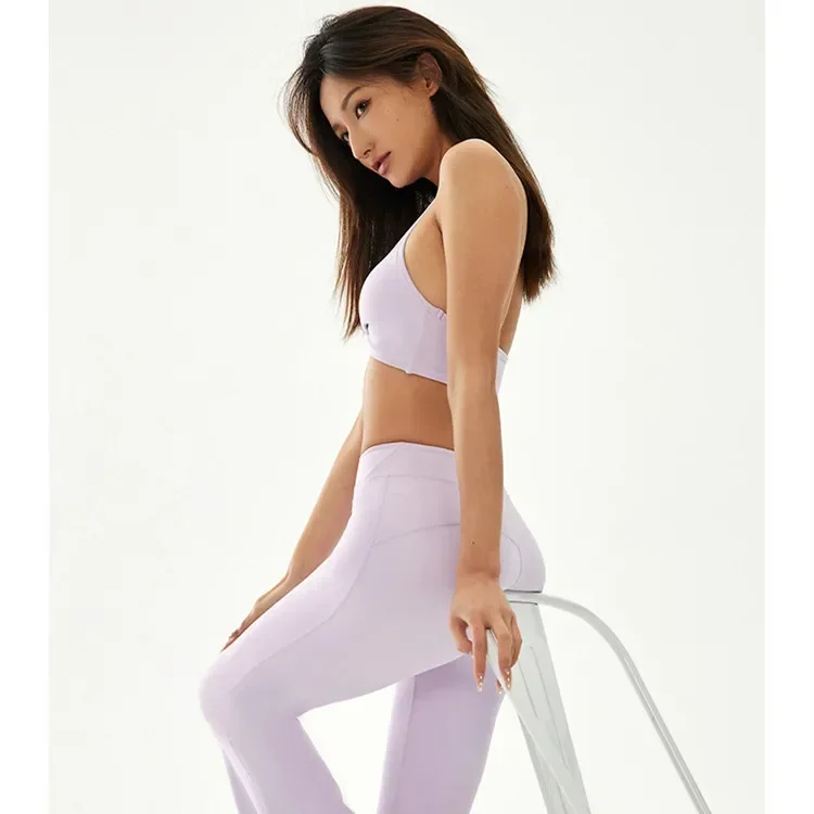 Conjunto de ropa deportiva para mujer, chaleco cómodo, pantalones para correr, Yoga, Fitness