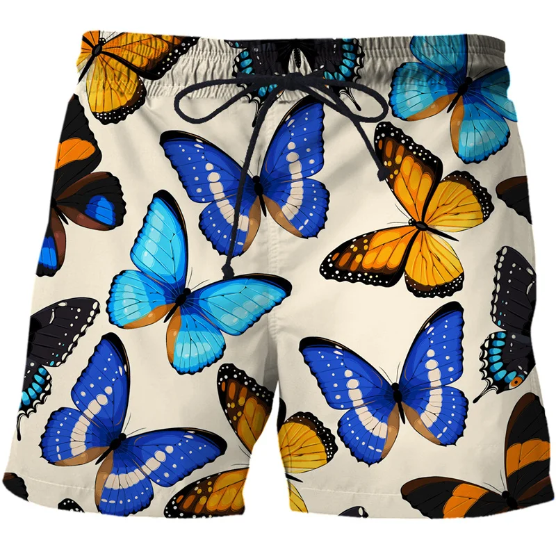 Summer Y2k Style butterfly Short Pants Women Men 3D Printed Swimsuit Swim Trunks Beach Shorts Skateboard Sport Gym Ice Shorts