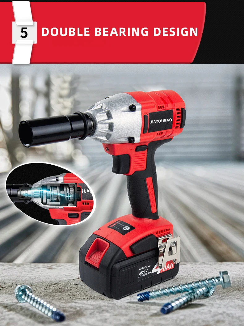 Factory direct sales 20V 350N.m Electric Brushless Impact Wrench Industry