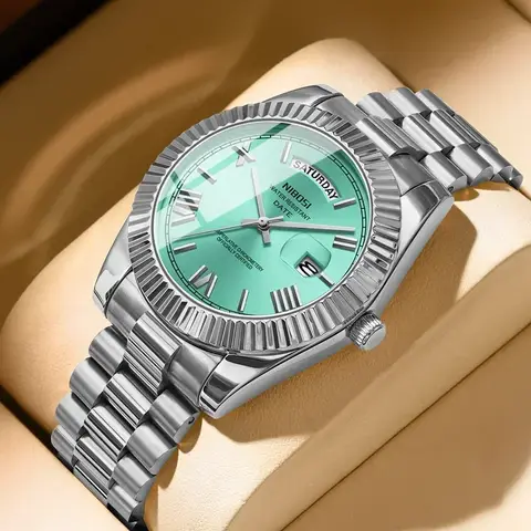 NIBOSI luxe hommes montre à Quartz étanche Date lumineuse montre-bracelet sport en acier inoxydable montres pour hommes mâle horloge Reloj Hombre