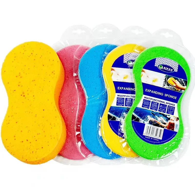 Coral Sponge Car Auto Washing Cleaning Sponge High Foam Cleaning Washing 8 Shape Honeycomb Car Cleaning Sponge