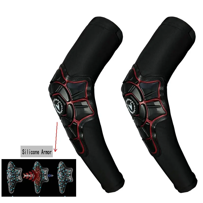 Volero Motorcycle Biker Riding Protective Gear Elbow Silicone Armor Summer Breathable Fall Protection Sleeves Arm Guard Non-Slip