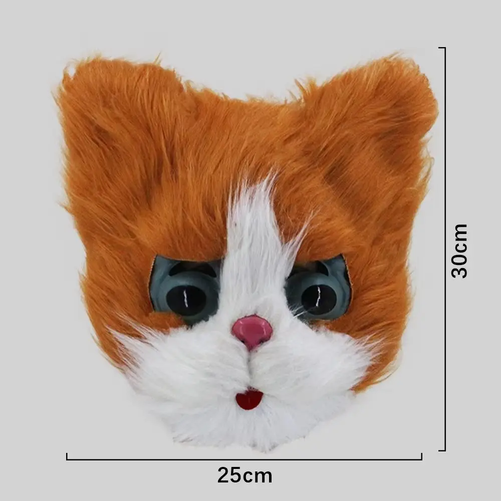 Funny Funny Cosplay Halloween Mask Lightweight Headwear Party Costume Mask Performance Comfortable Cat Animal Mask Adult Kids