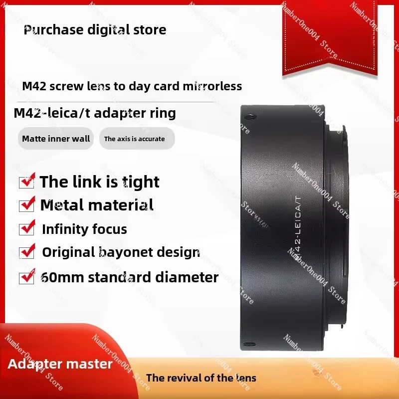 Adapter Ring M42 To T Screw Lens To LEICA LT TL2 S1 L Adapter Ring