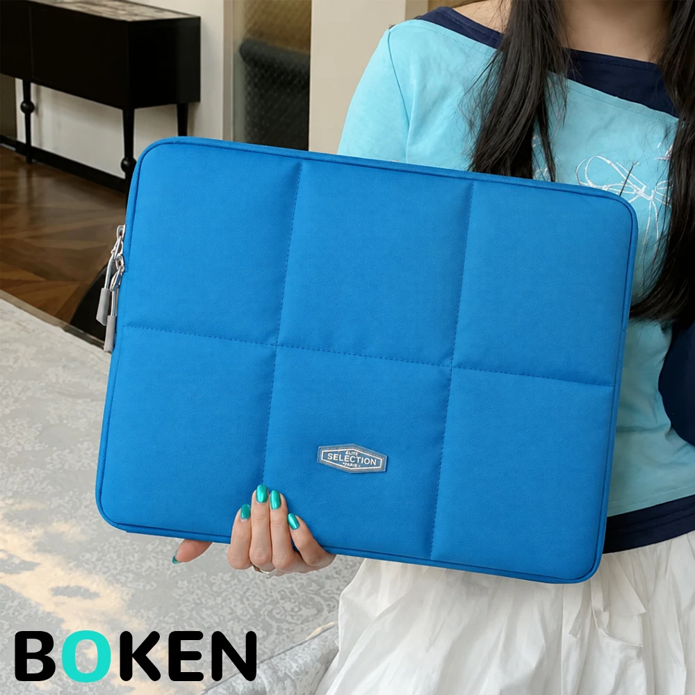 Puffy Laptop Sleeve 13-14 Inch for MacBook Air/Pro Dell HP Lenovo Surface, Soft Padded Computer Case for Office Travel Daily Use