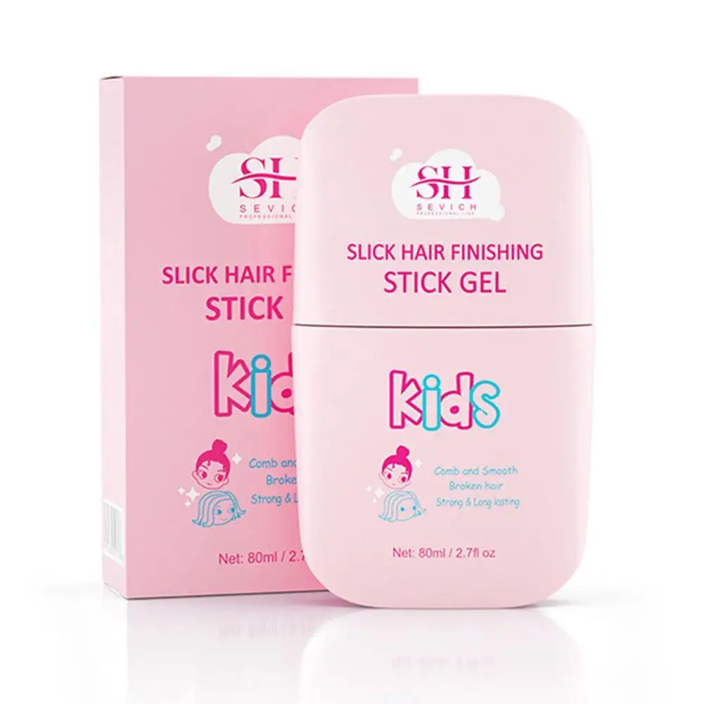 

80ml Hair Wax Stick Rapid Fixed Edge Gel Styling Hair Frizz Fixed Fluffy Cream Not Greasy Hair Care Pink