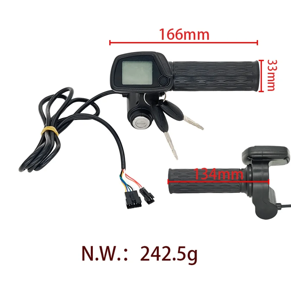 

Электрический дроссельный узел (рукоятка) для электросамоката KUGOO Wish01 с ЖК-дисплеем, 48В, акселератор, регулятор скорости, аксессуары для электросамокатов