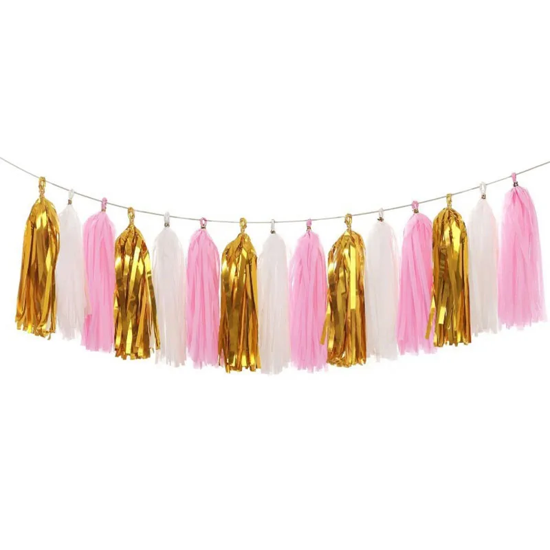 Tassel z bibuły Dekoracja urodzinowa Wisząca girlanda Wstążka Kurtyna Baby Shower Decor Parti Celebration Supplies — zdjęcie 3