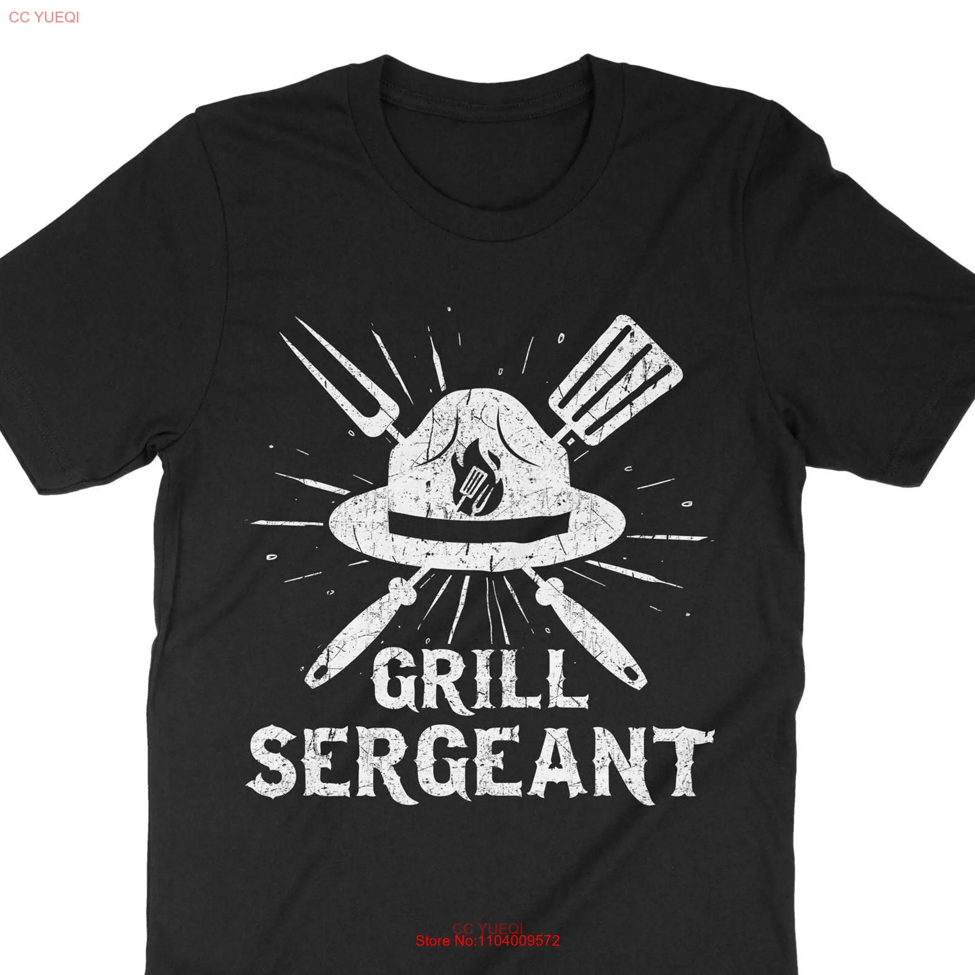 Grill Sergeant Grilling T Shirt Griller Meat Smoker Barbeque BBQ Master long or short sleeves