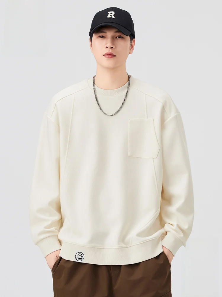 

Толстовка PaulFrank M Long Sve с капюшоном, весенняя, модная, свободного кроя, повседневная, с круглым вырезом, удобная, из смеси полиэстера и хлопка